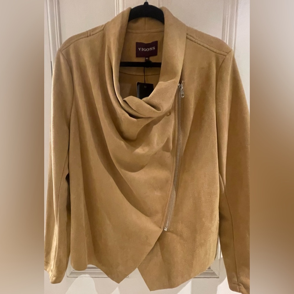 NWT Vigoss faux suede jacket